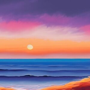 In-Studio Paint Night - Pastel Beach Sunset Acrylic Painting