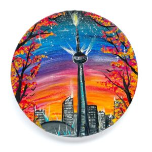 In-Studio Paint Night - Toronto Skyline Acrylic Painting
